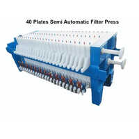 Blue Semi Automatic Filter Press 40 Plates