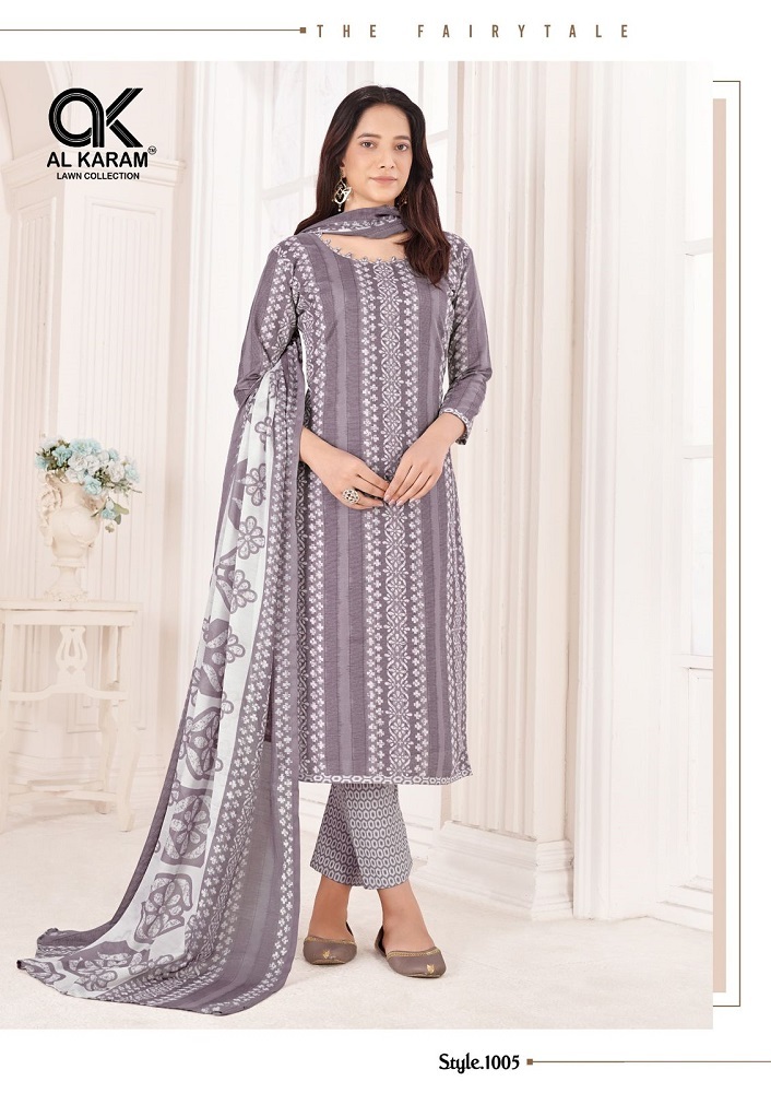 Al Karam Tamanna Vol-1  Dress Materia