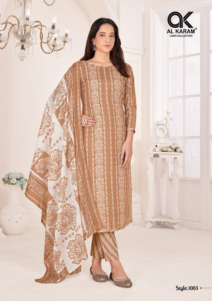 Al Karam Tamanna Vol-1  Dress Materia