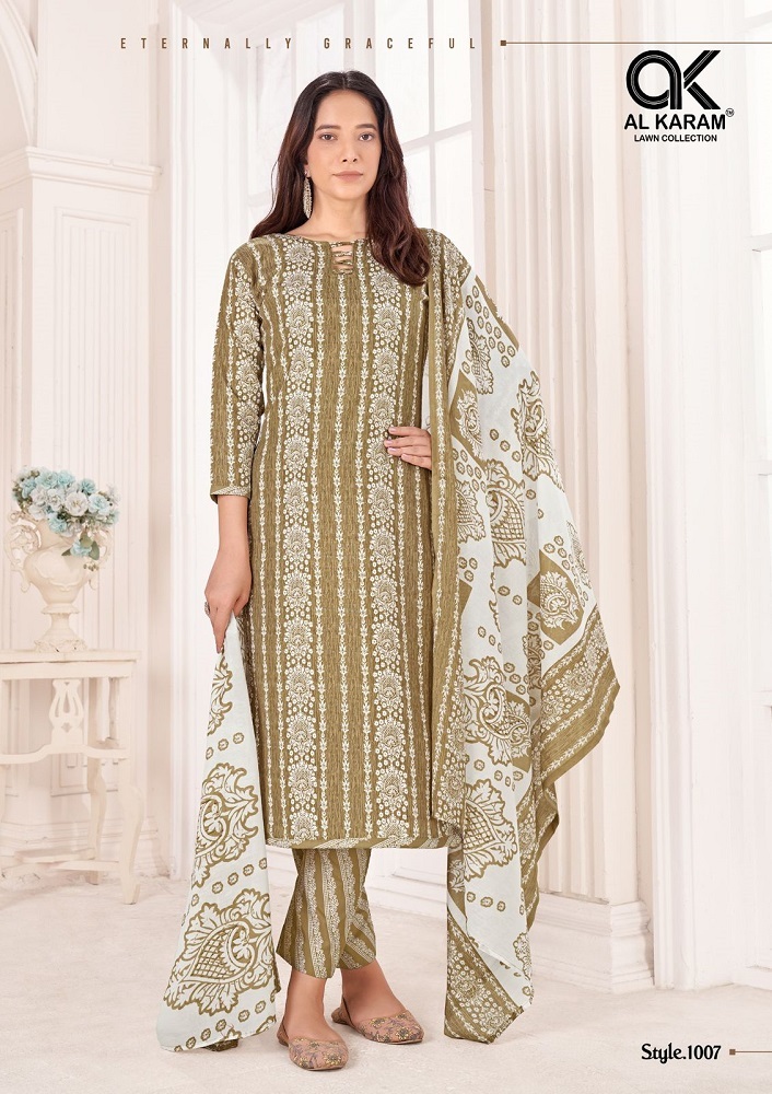 Al Karam Tamanna Vol-1  Dress Materia