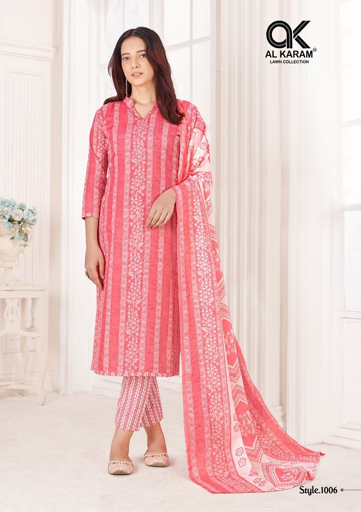 Al Karam Tamanna Vol-1  Dress Materia