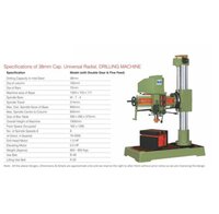 Radial Drill Machine - Metal, 500 Kg, Green | Semi Automatic, High Efficiency, Low Noise, Eco Friendly, Simple Control