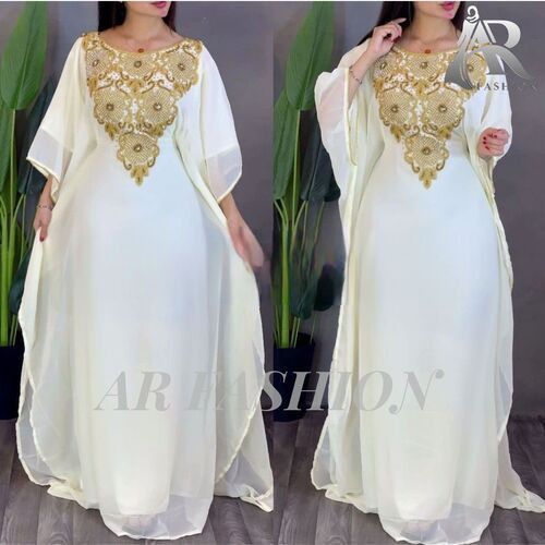 Dubai Moroccan Kaftan Arabic Abaya Fancy Hand