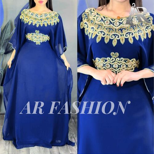 Dubai Moroccan Kaftan Arabic Abaya Fancy Hand Zari at Best Price in ...