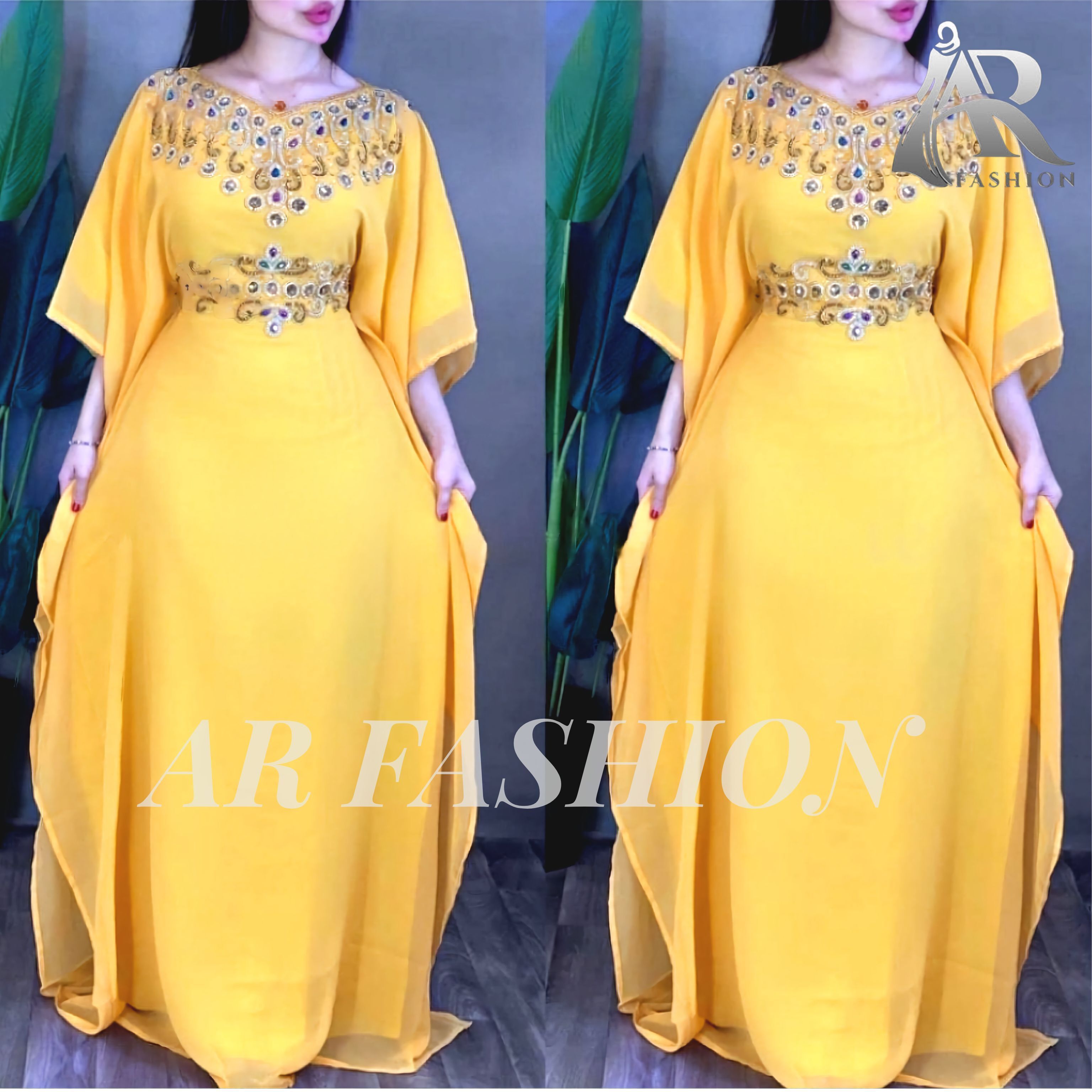 Dubai Moroccan Kaftan Arabic Abaya Fancy Hand Zari Velvet kaftan