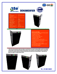 Desiccant Dehumidifier 350 CMH