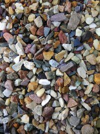 round high shine polished mix colored pebble stones for garden decoration and landscaping