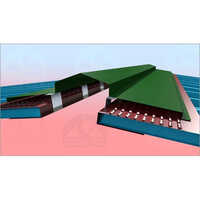 Hat Top Airflow Ridgevent - Color-coated Galvanized Steel, Versatile Installation For All Roof Profiles, Maintenance-free Natural Ventilation With High Airflow Efficiency