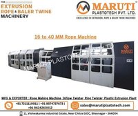 16 To 40 Mm Rope Making Machine - Plastic & Steel, 16-40mm Capacity | Digital Counter, High Efficiency, Less Noisy, Safety Sensors, Easy Operation, Twisting Unit