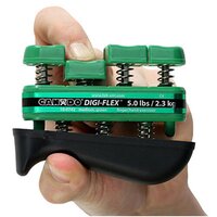 CanDo Digi-Flex hand exerciser - set of 5 (yellow, red, green, blue, black), no rack