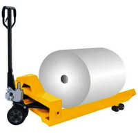 Hydraulic Reel Pallet Truck - Electric Power Source, Strong Yellow Design | Easy To Operate, 1 Year Warranty