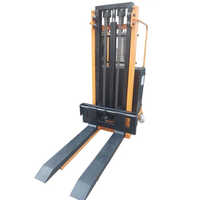 Semi Electric Stacker - Yellow, 1 Year Warranty | Strong, Easy To Operate, Electric Power Source