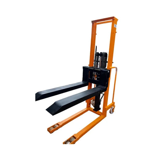 Yellow Hand Operated Hydraulic Stacker