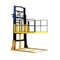 Hydraulic Goods Lift - MS, 12 Floors, 40 Feet Maximum Height | 5000 kg Load Capacity, Remote Control, Scissor Mechanism, 3 m/min Speed