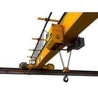 Double Girder EOT Cranes - New, Yellow Finish | Electric Power Supply, Emergency Stop Feature, Ideal for Industrial Applications