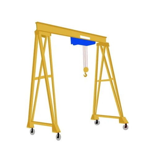 Yellow/Orange/Red Hydraulic Portable Crane