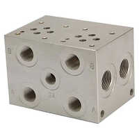 Custom Hydraulic Manifolds - Mild Steel, Rectangular Shape, Matt Finish | Industrial Usage, Silver Color, Tailored Specifications