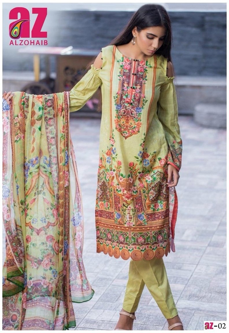 Alzohaib Zoohra Vol-1- Dress Material