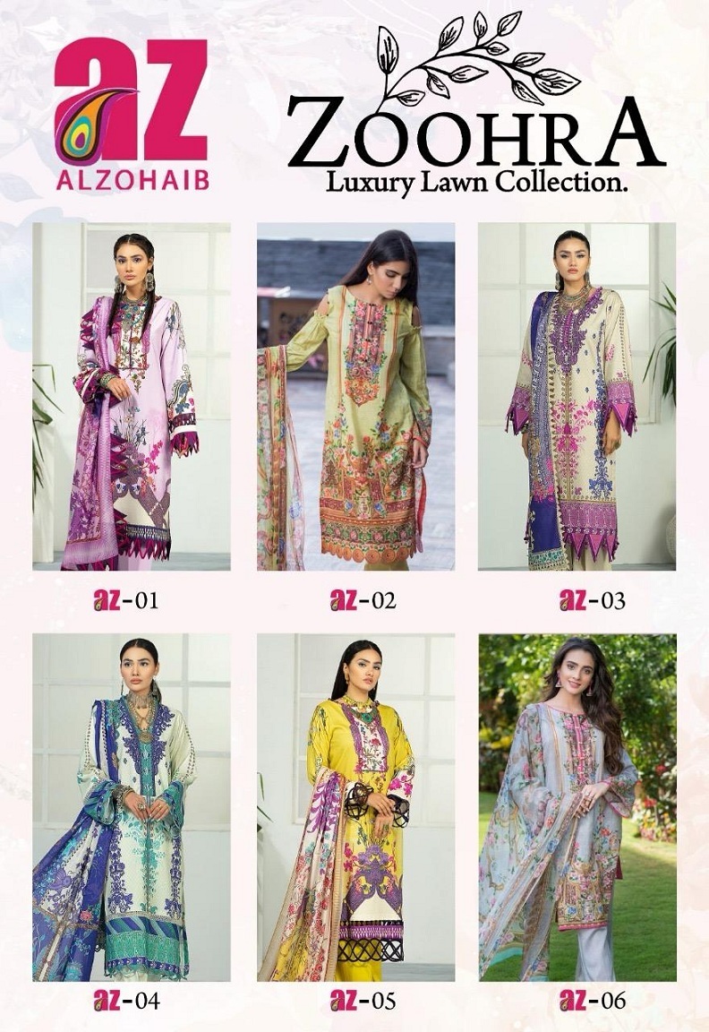 Alzohaib Zoohra Vol-1- Dress Material