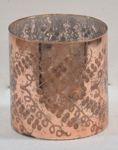 6 Inch Copper Coated Votive Candle Holder