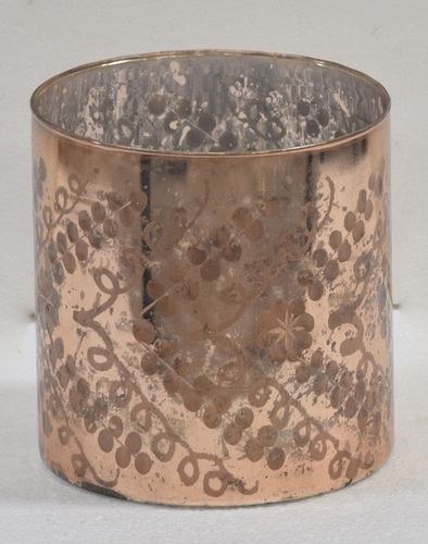 6 Inch Copper Coated Votive Candle Holder