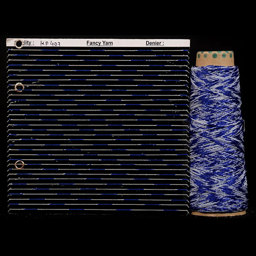 Blue And White Color Slub Yarn