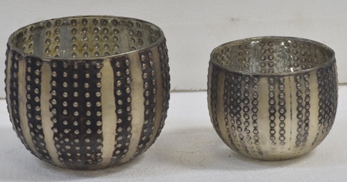 Metal Multicolor Set Votive candle