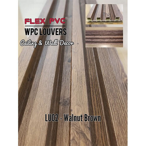 Lu02 - Walnut Brown Wpc Louver