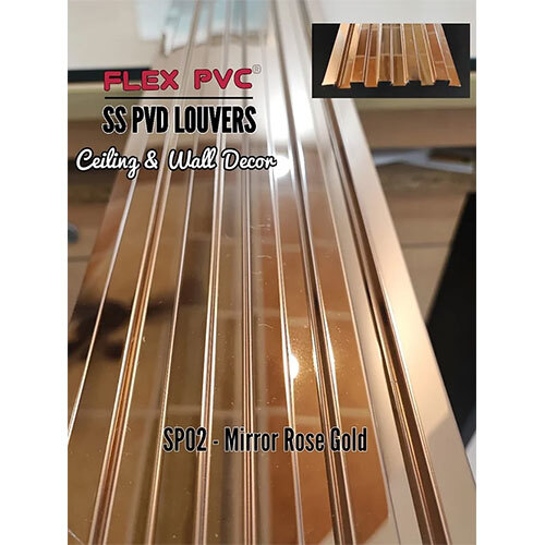 SP02 - Mirror Rose Gold SS PVD Louver