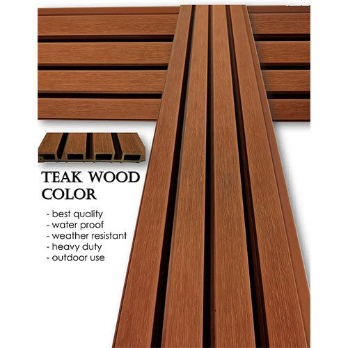 Exterior Wpc Louvers - Teak Wood Application: Exterior/interior Wall ...