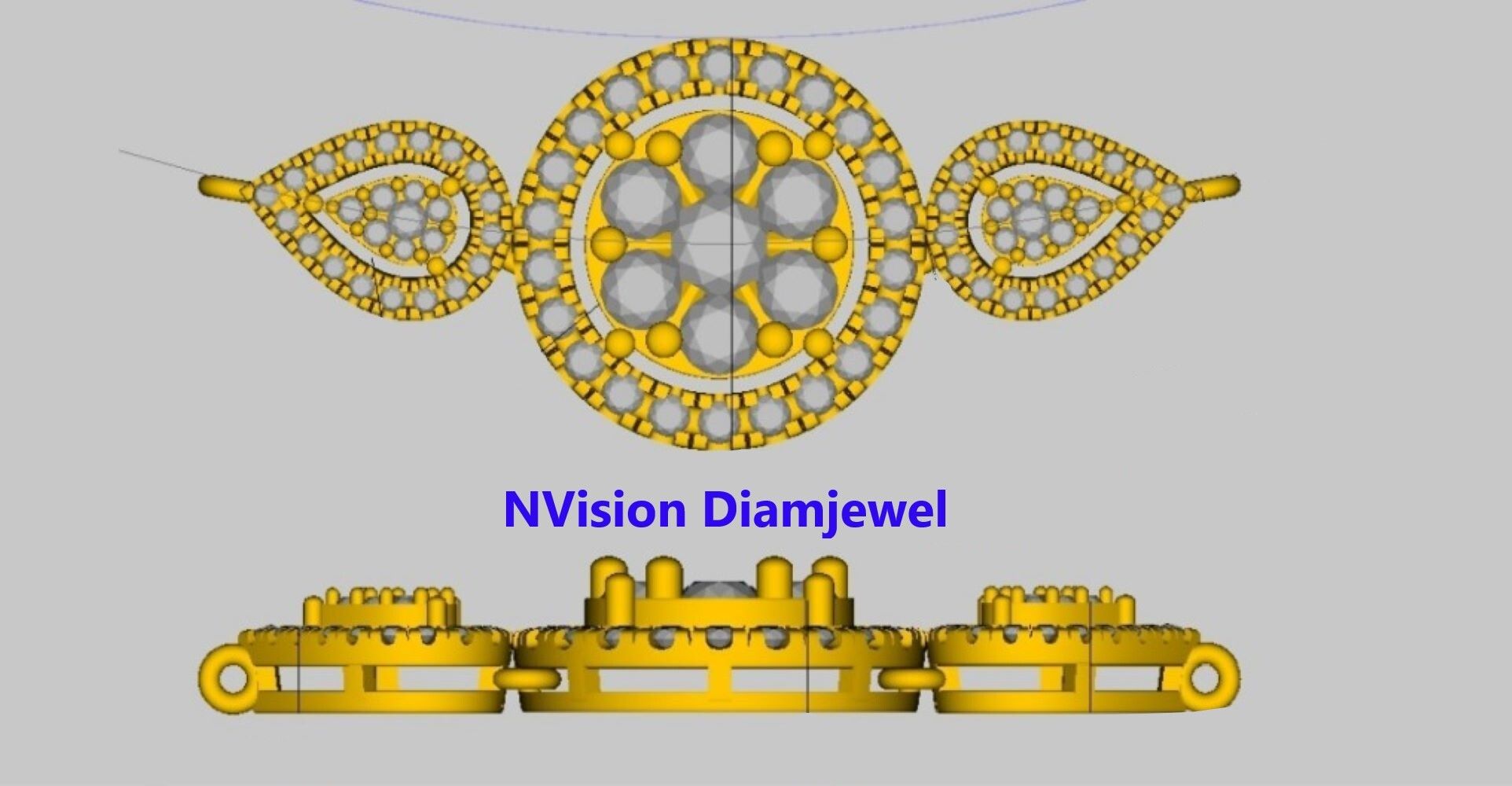 Natural Diamond illusion Pressure Setting Solitaire Mangalsutra