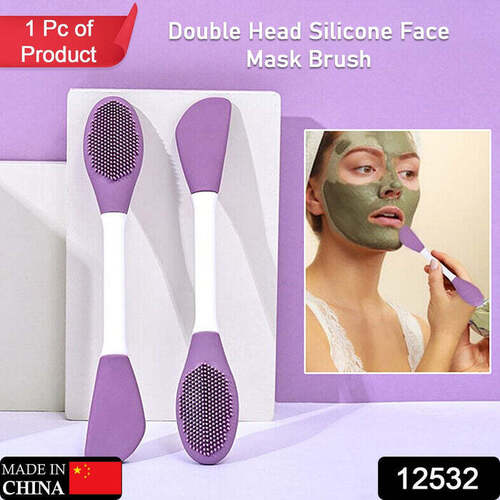 DOUBLE-HEADED SILICONE MASK BRUSH FACE