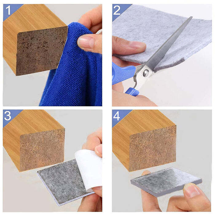 FURNITURE PAD SQUARE FELT PADS FLOOR PROTECTOR PAD