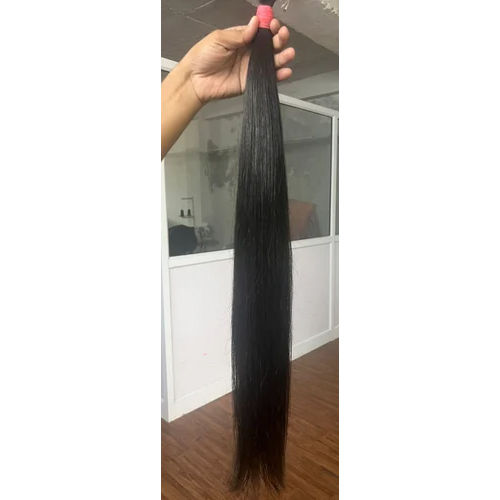 Straight Hair Bulk - Color: Black