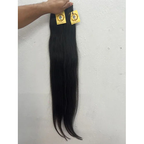 Tight Indian Virgin Remy Human  Hair Extensions - Color: Black