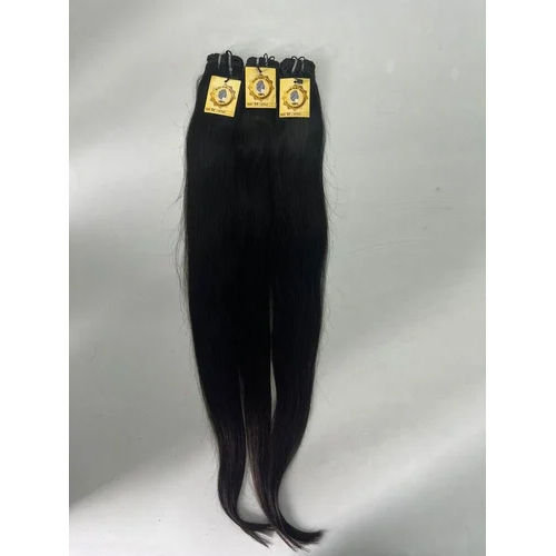 Straight Machine Weft Human Hair Extension - Application: Profesional