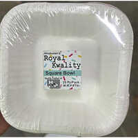 White Square Paper Bowl
