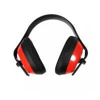 Safety Ear Muff - Plastic Material, Red Color | Commercial Use, Warranty Included