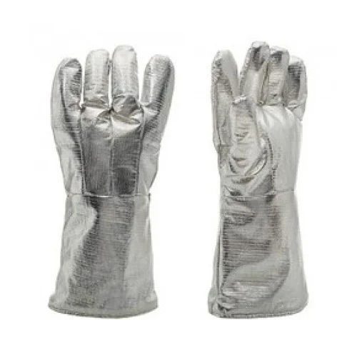 Aluminum Gloves - Color: Silver