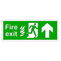 Exit LED Signages - Rectangular Foam Board 3-4mm, Size: 1.24x45.7m, Customizable, Color: Green, Warranty Included, Material: PP/PS/PVC