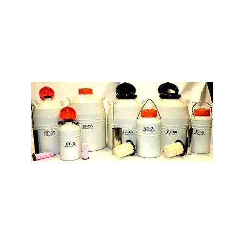 Et Series Liquid Nitrogen Containers - Color: White