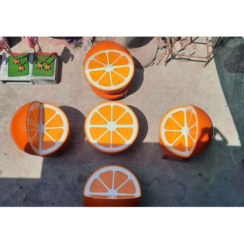 Fiberglass Frp Orange Shaped Seaters Benches