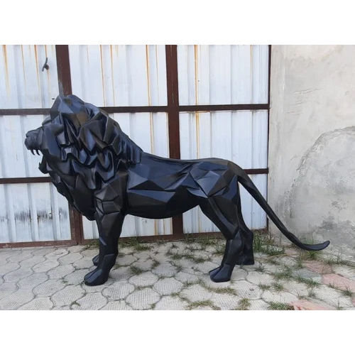 Frp Geomatrical Lion Sculpture