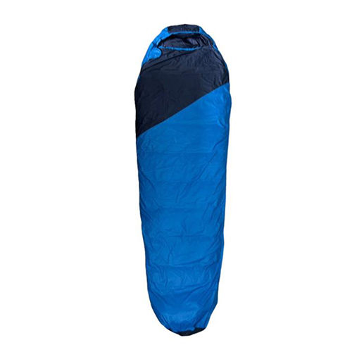 Blue And Black Mummy Shape Sleeping Bag