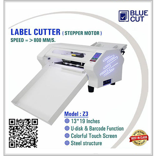 Auto Sheet Fed Lable Cutter (STEP Motor - 800mm) with Barcode Function