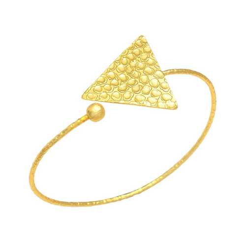 triangular golden cuff bracelet