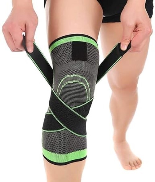 Knee support band Sleeve,Knee Guard Pad Brace Compression Fit Joint Pain and Improved Circulation Wrist Band Straps Gym Workout,Fitness Weight Wraps,Weightlifting,Running,Volleyball, and Sports