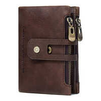 Leather Wallet With Zip