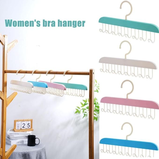 Anti Slip Multi Hook Coat Rack,Tie Rack, 8 Hooks Sling Hanger,360 Swivel Multifunctional Underwear Vest Sling Hanger,for Ties, Scarves