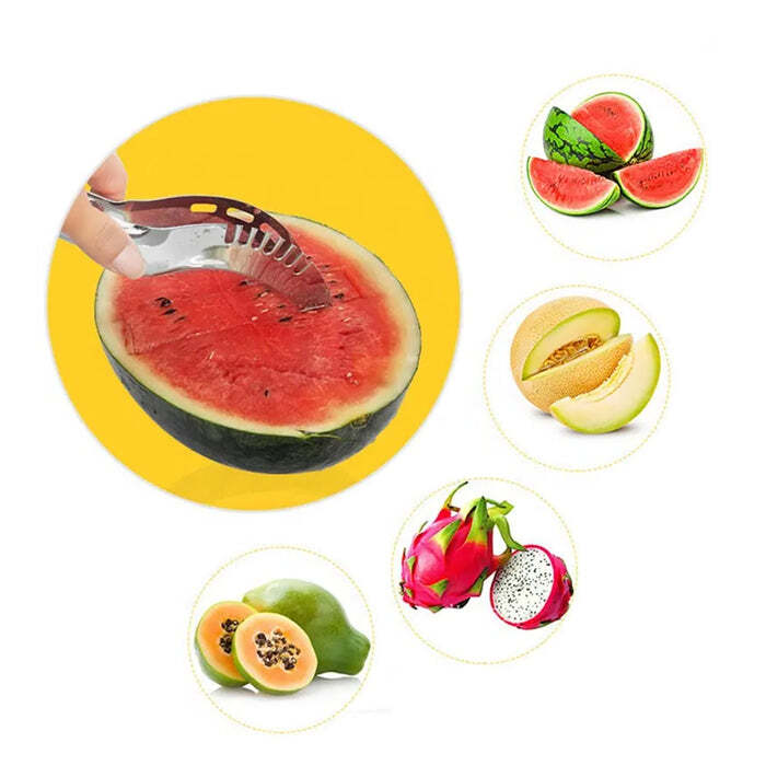 STAINLESS STEEL WATERMELON CANTALOUPE SLICER KNIFE